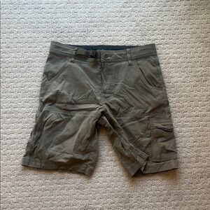 Prana Men's Olive Cargo Shorts